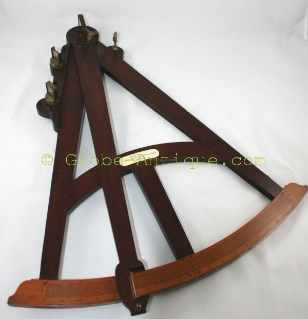Octant signed John Gilbert 18th Antique scientific and nautical