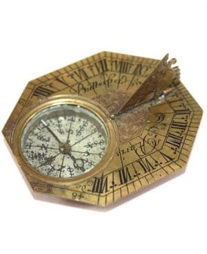 horizontal sundial signed butterfield