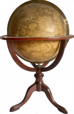 Library celestial globe by Delamarche