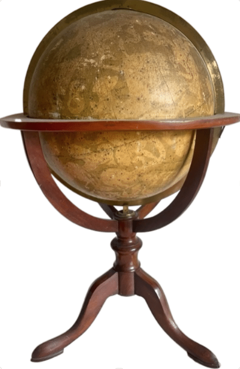 Library celestial globe by Delamarche
